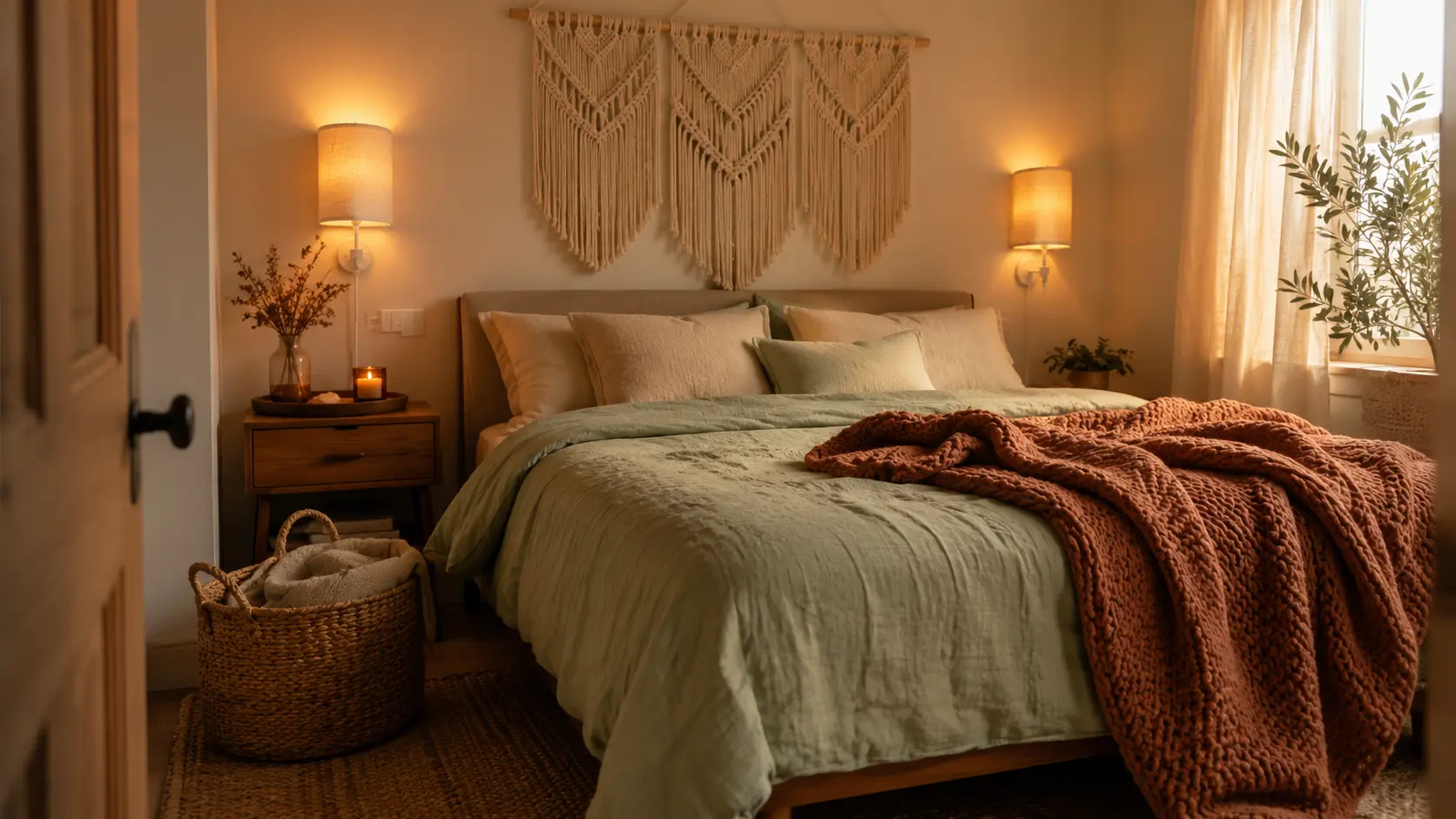Cozy Bedroom Decor Ideas Under $75 (Earthy Aesthetic for Small Bedrooms)