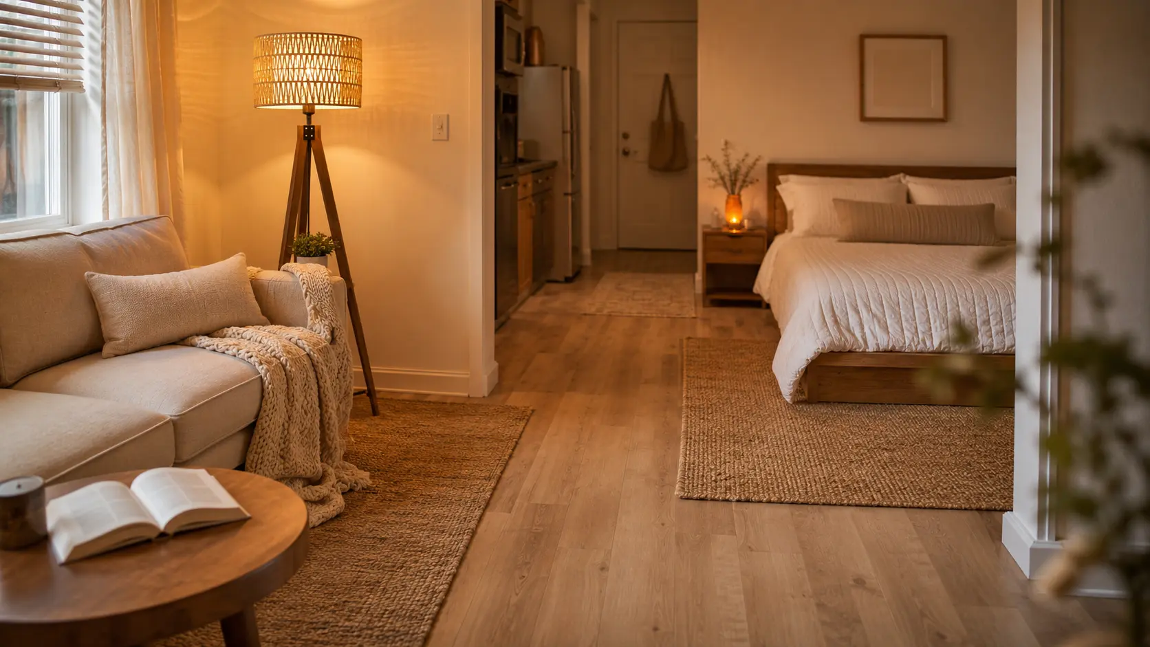 Studio Apartment Decor Ideas: The Two-Rug Rule That Creates Zones Without Walls